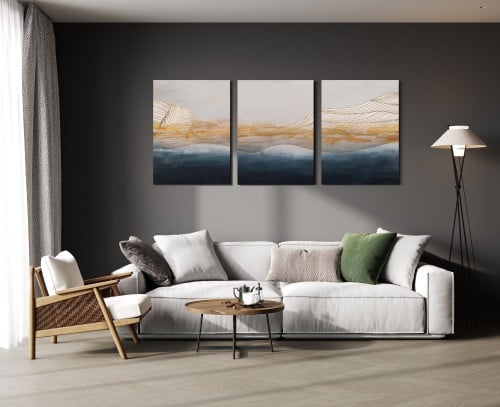 لوحة ثلاثية - فن تجريدي