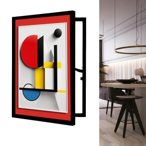 لوحة لاخفاء طبلون الكهرباء