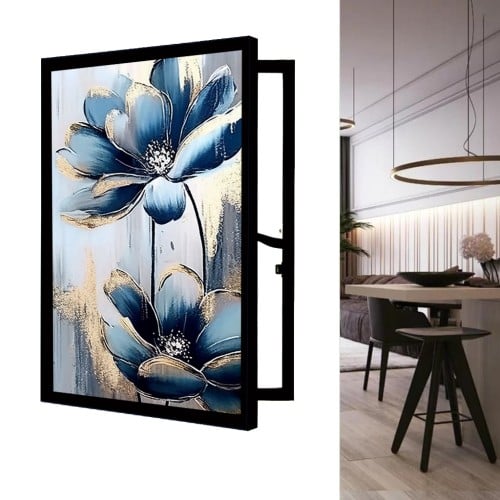 لوحة ف تجريدي لاخفاء طبلون الكهرباء