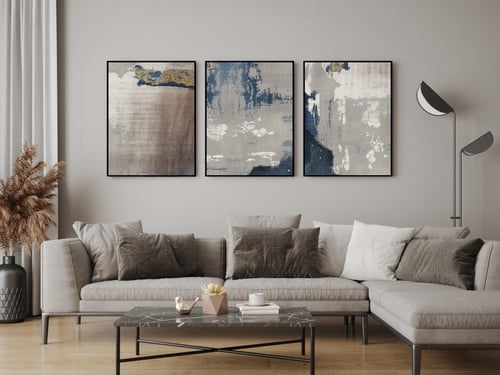 لوحة ثلاثية - فن تجريدي