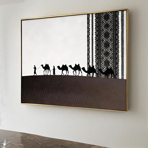 لوحة جدارية فنية- بتصميم الفن التراثي