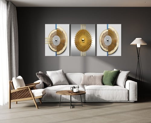 لوحة ثلاثية - فن تجريدي