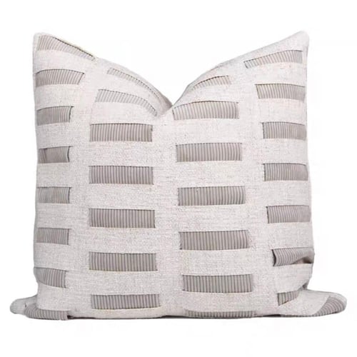 اغطيه وسائد رمادي واورنج