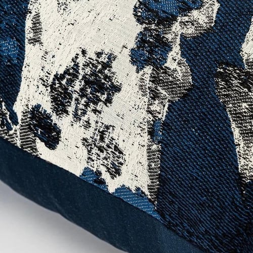 غطاء خدادية فاخر بنقشة تجريدية بدرجات الأزرق