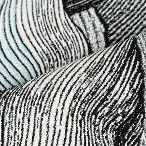 غطاء وسادة سماوي بتصميم متموج