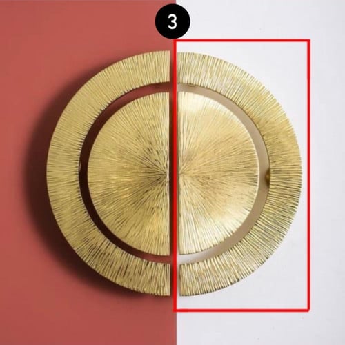 مقبض دولاب ذهبي نصف دائره