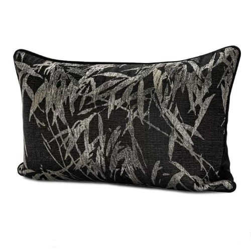 غطاء وساده اسود مشجر