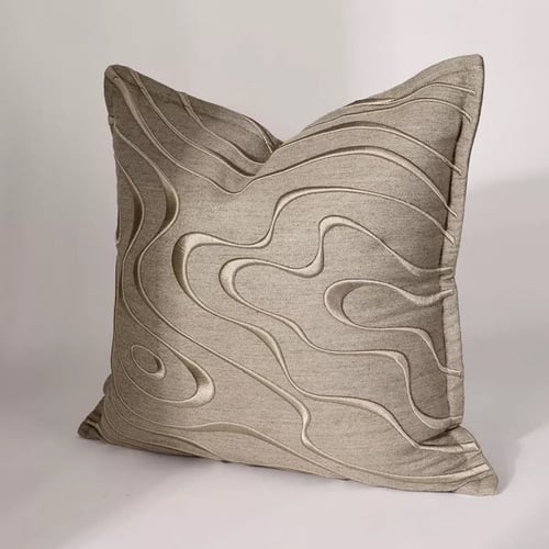 غطاء وسادة بيج مودرن