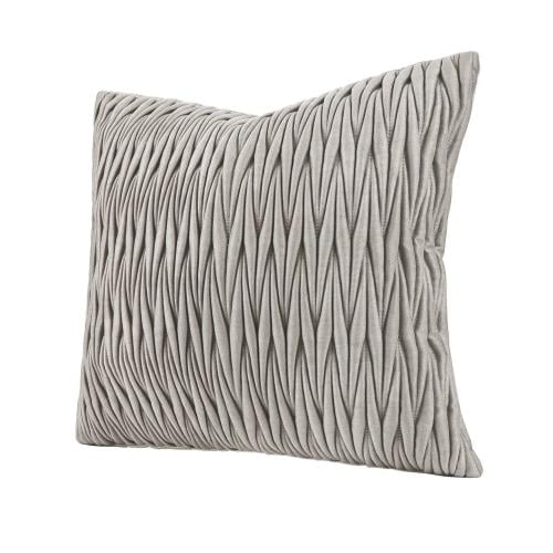 غطاء خداديه رمادي بتصميم متموج بارز