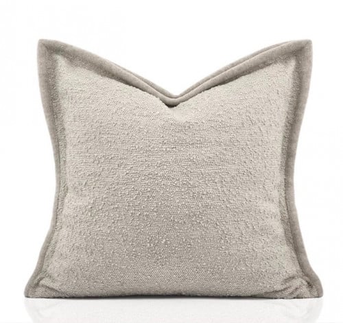غطاء وسادة رمادي