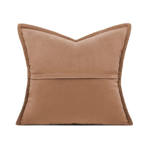 غطاء خدادية كنب طوبي فاتح مخملي