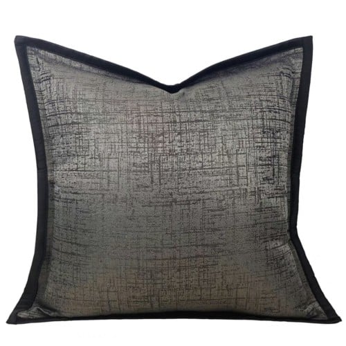 غطاء وساده رمادي غامق