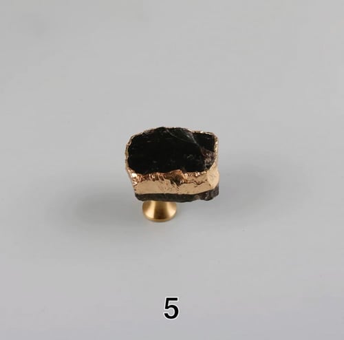 مقابض دواليب احجار كرستال طبيعي بالوان متعدده