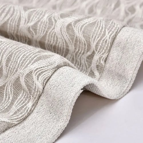 غطاء وسادة رمادي بتطريز متموج مودرن