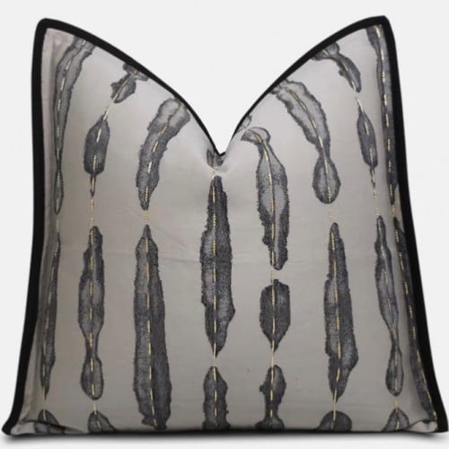 غطاء وسادة انيق رمادي