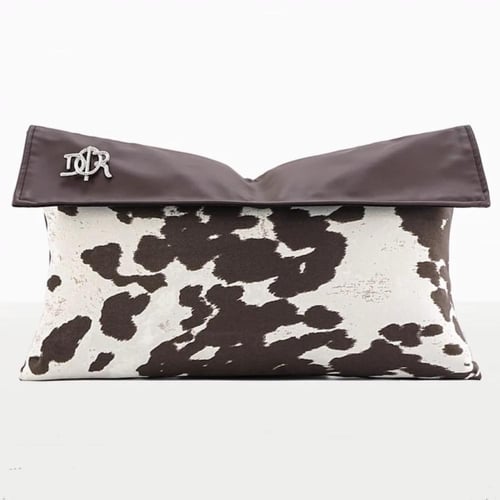 غطاء وسادة اوف وايت وبني