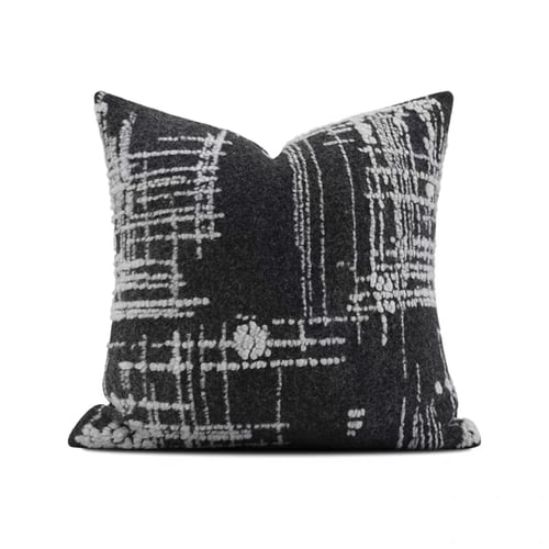 مجموعة أغطية وسائد بني جملي واسود