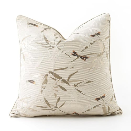 مجموعة أغطية خداديات أزرق كحلي وبيج أنيقة