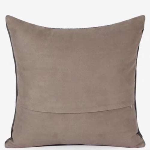 غطاء وسادة رمادي