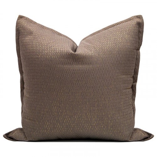 غطاء وسادة انيق باللون البني