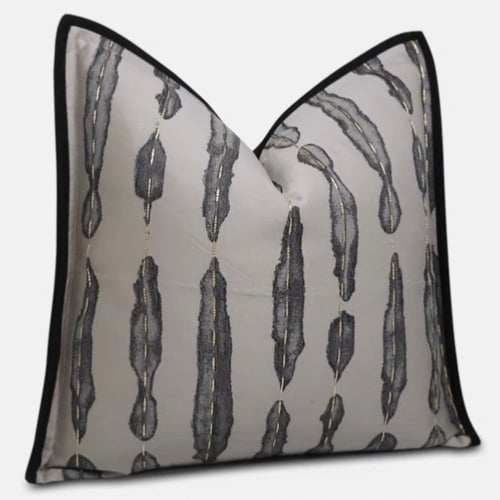 غطاء وسادة انيق رمادي