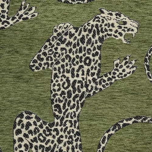 غطاء وسادة أخضر فستقي برسمة نمر