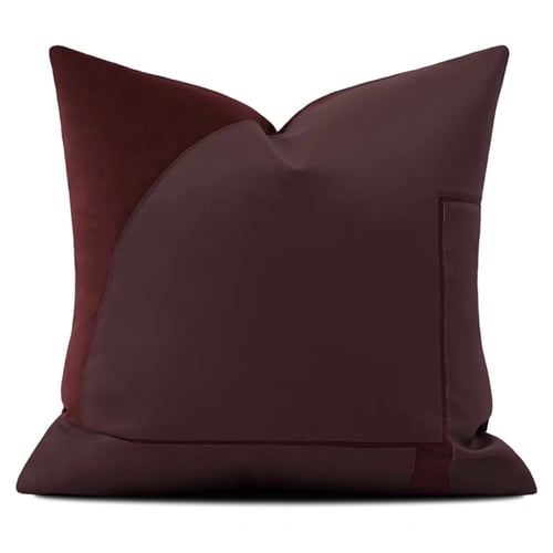 مجموعة أغطية خداديات عنابي اسود وابيض