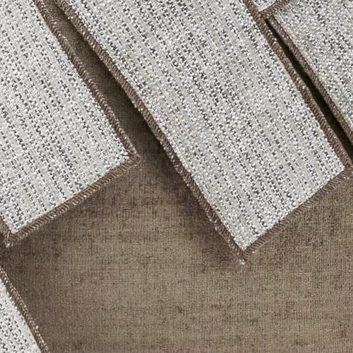 غطاء خدادية ذهبي داكن ورمادي بتصميم متداخل أنيق |...