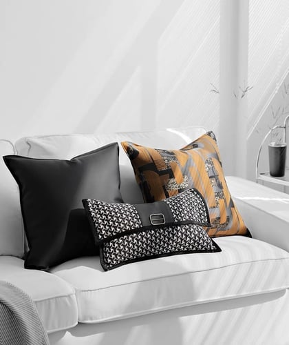 مجموعه اغطيه خداديات اورنج اسود وابيض