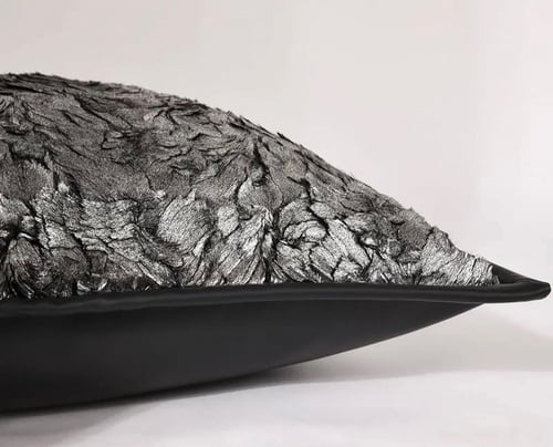 غطاء وسادة فضي انيق