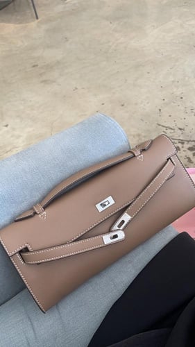 Clutch | Brown Silver