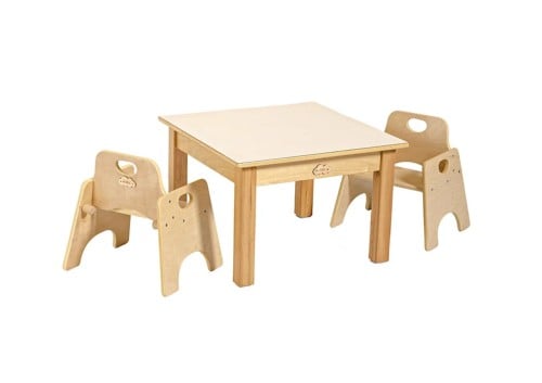 طاولة خشبية مربعة 4:2 طلاب - ارتفاع 50