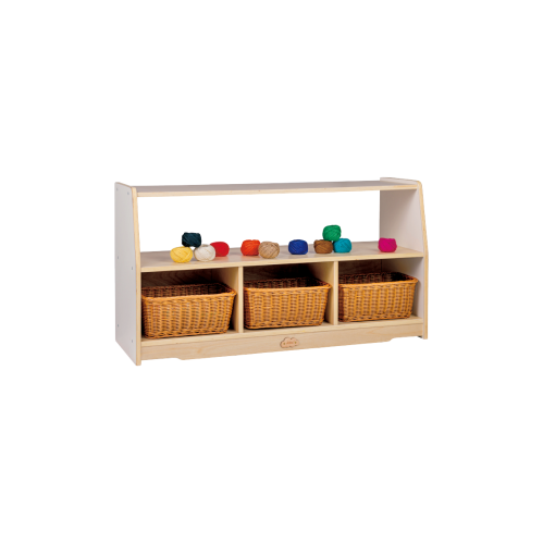 خزانة الحضانة 3 فتحات ورف - ارتفاع 54