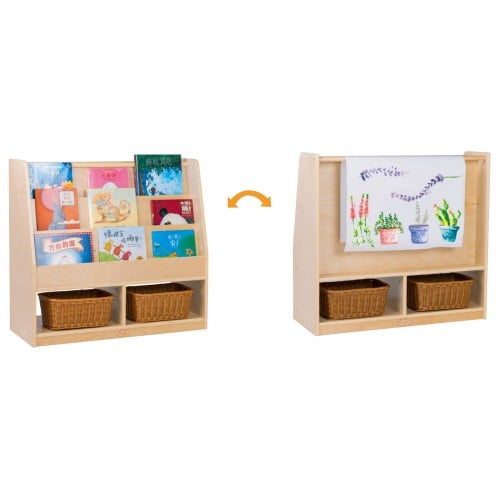 مكتبة كتب وجهين مع تخزين