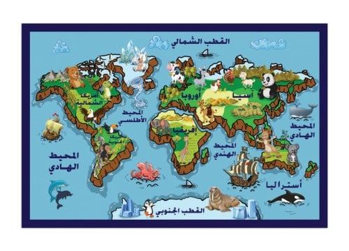 سجادة خريطة العالم