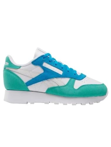 حذاء ريبوك جلد كلاسيك مقاس 42 الون ابيض - اخضر - ر...