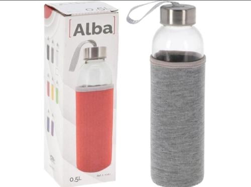 زجاجة شرب زجاجية 500 مل