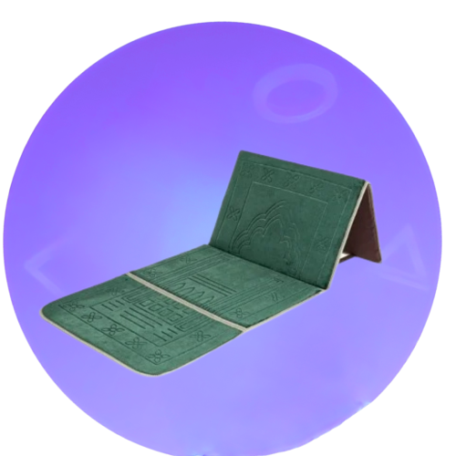 سجادة صلاة قابلة للطي تستخدم كبساط للتامل وكمقعد ا...
