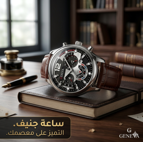 ساعه يد رجاليه اللون بني من متجر اسوار العريش