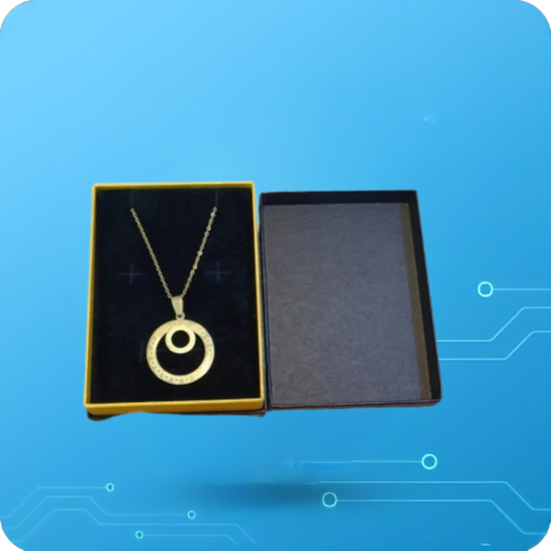 سلس اللون ذهبي بشكل دائري