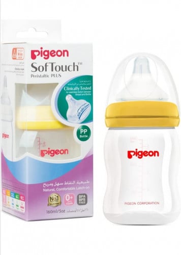 زجاجة الرضاعة التمعجية سوفت تاتش بحلمة بيريستالتيك...