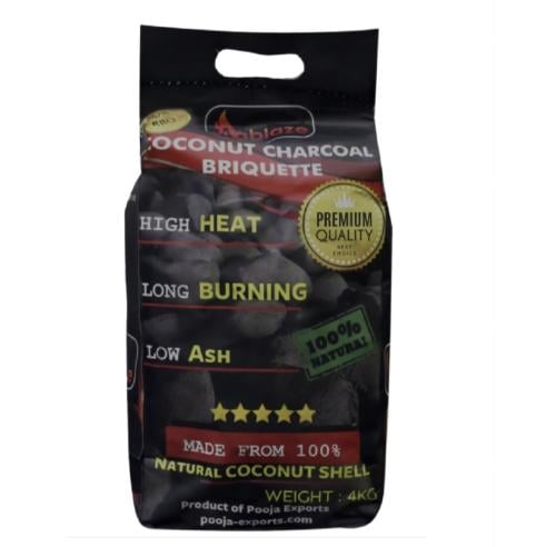 Rock Wood Natural Coconut Shell Charcoal 4Kg فحم ج...
