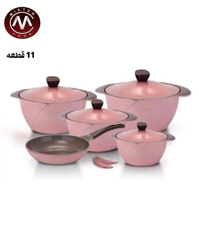 مستر كوك مجموعة أواني الطهي من الجرانيت - 11 قطعة...