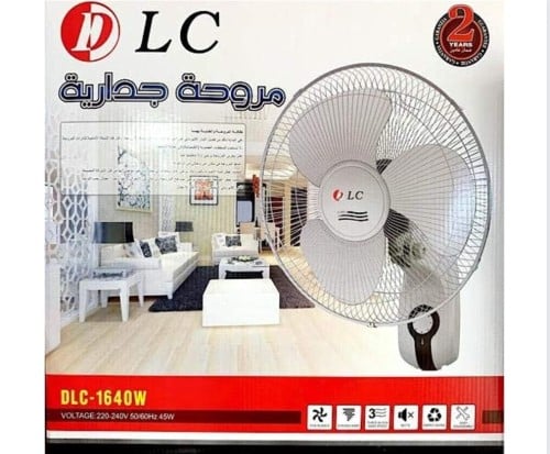 مروحه الجدار دي ال سي تعمل على كهرباء - 1640W ابيض