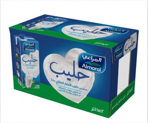 حليب كامل الدسم معالج بدرجة حرارة عالية وغني بالفي...