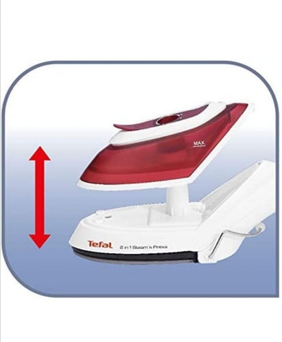 مكواة بخار ستيم ان بريس للملابس من تيفال، 1090 وات...