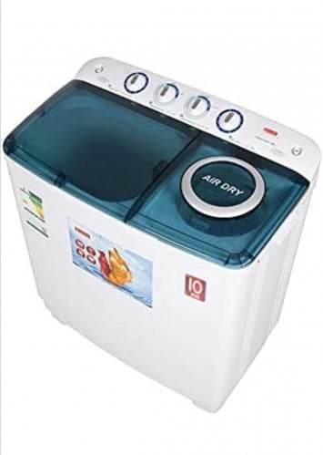 غسالة بحوضين سعة 10 كغم من هام HWM10000-21N ، ابيض