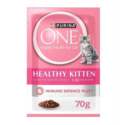 طعام القطط الرطب مع الدجاج من بيورينا وزن 70 جرام