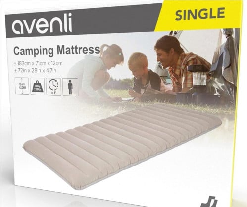 فرشة تخييم قابلة للنفخ من افنفلي، 183 * 71 * 12 سم