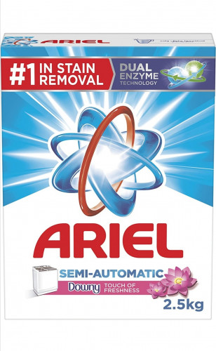 مسحوق الغسيل اريال، لمسة الانتعاش من داوني، 2,5 كغ